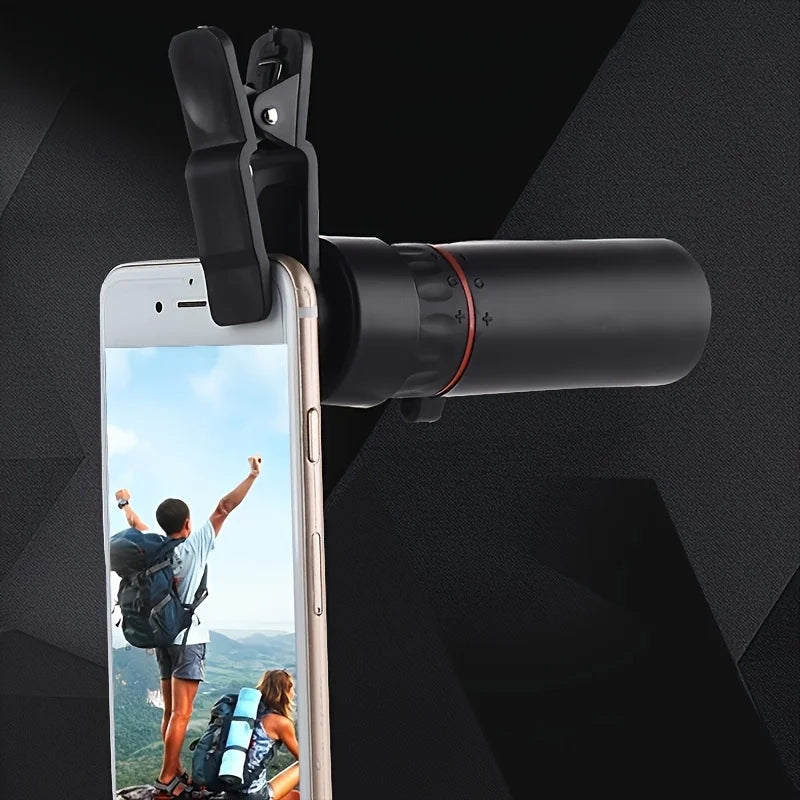 Telescópio monocular HD 2000X25 - Escopo compacto e portátil para caça, viagens, shows e pesca,Telescópio adapitavel para celular